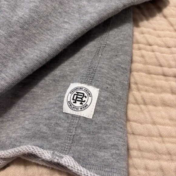 Reigning Champ Lightweight Terry Cut-off Hoodie Heather Grey Size XS - Picture 4 of 4